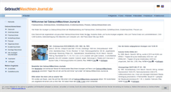 Desktop Screenshot of gebrauchtmaschinen-journal.de