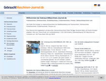 Tablet Screenshot of gebrauchtmaschinen-journal.de
